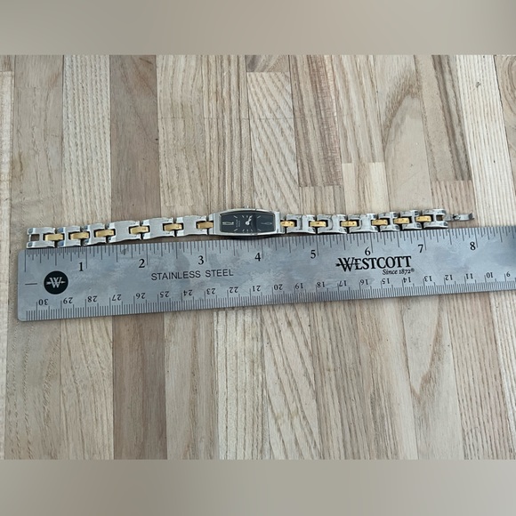 Titan Raga Ladies Watch Two Tone Bracelet Rectangular Black Dial - Picture 14 of 15